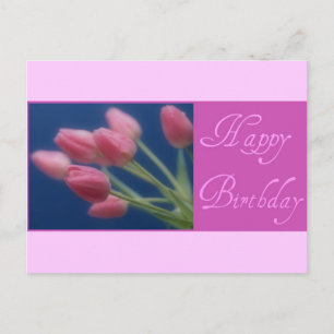 Happy Birthday Tulips Postcard