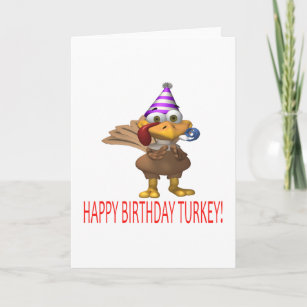 Happy Birthday Turkey Card