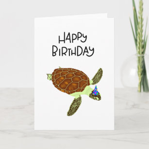 Sea Turtle Birthday Cards | Zazzle