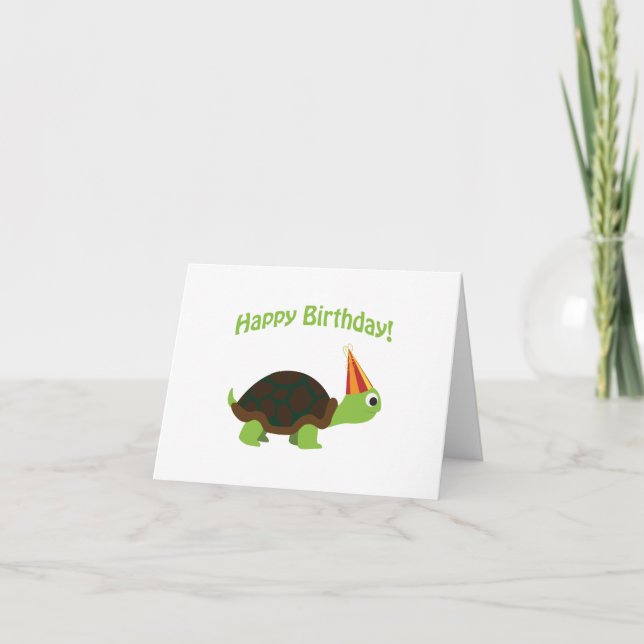 Happy Birthday! Turtle Card (Front)