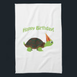 Happy Birthday! Turtle Towel<br><div class="desc">Happy Birthday! Turtle</div>