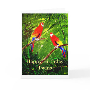 Happy Birthday Twins Card