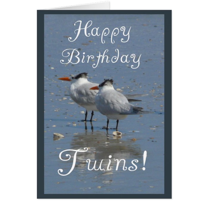 Happy Birthday Twins Card