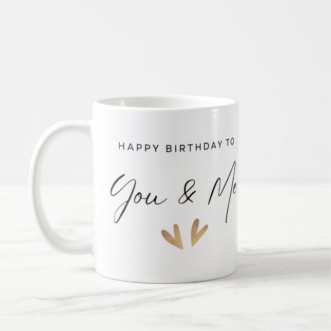 Happy Birthday Twins Mug (Left)