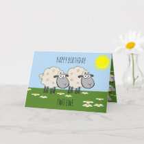 Happy Birthday Two Ewe Card