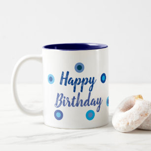 Happy Birthday Two-Tone Coffee Mug