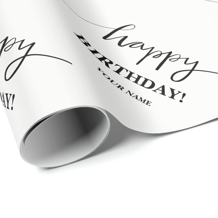 typography wrapping paper