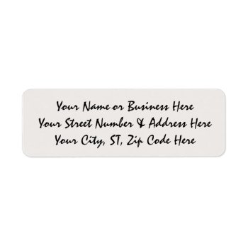 Happy Birthday Typography Return Address Labels by StyledbySeb at Zazzle
