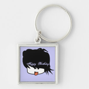 Happy Birthday Ultra Cute Anime Boy Keychain