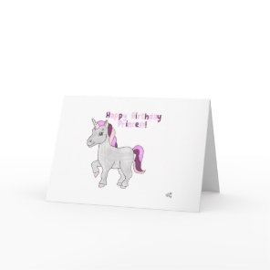 Happy Birthday Unicorn 2 Card
