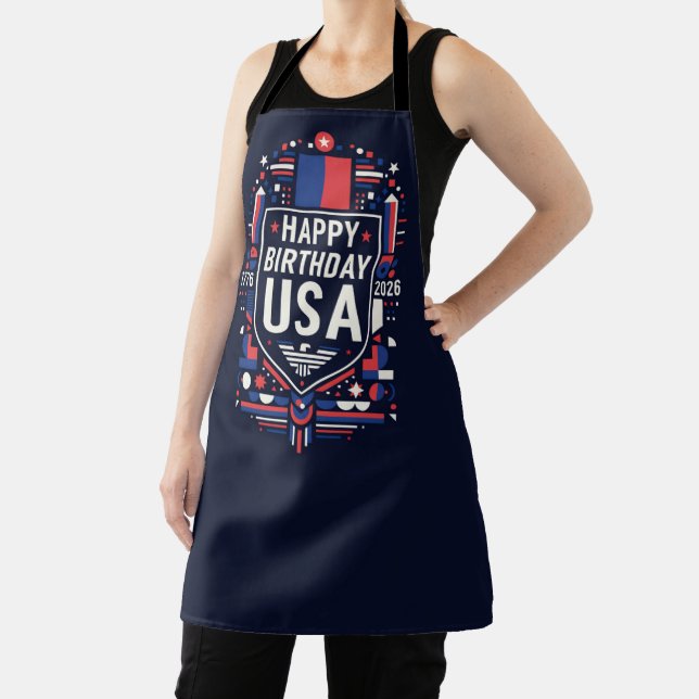 Happy Birthday USA 250 Apron (Insitu)