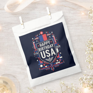 Happy Birthday USA 250 Favor Bag