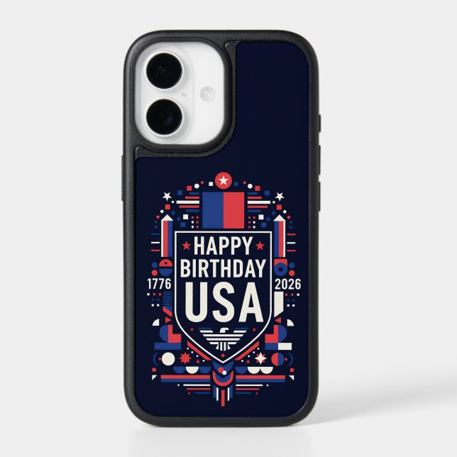 Happy Birthday USA 250 Otterbox iPhone Case (Back)