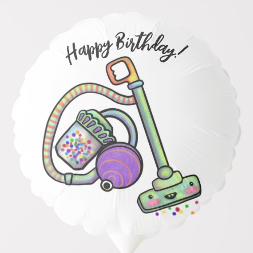 Happy Birthday Vacuum Party Balloon 