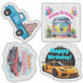 Happy Birthday Vehicle Stickers, Kids Birthday Sticker | Zazzle