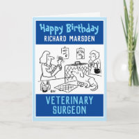 Happy Birthday Veterinary Surgeon Card