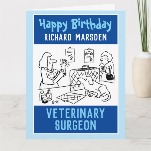 Happy Birthday Veterinary Surgeon Card