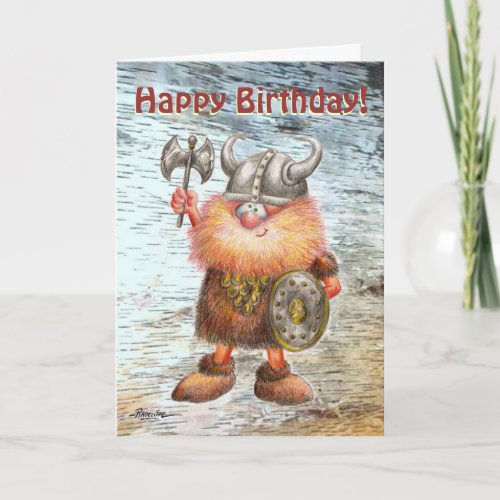 Happy Birthday Viking Birthday Card