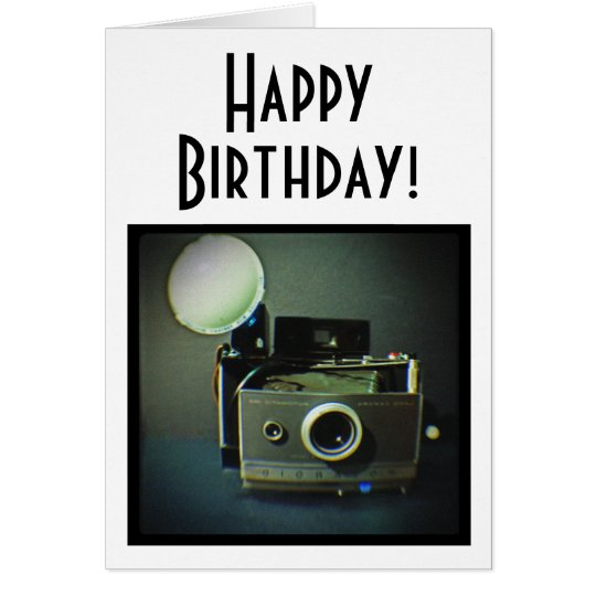 Happy Birthday Vintage Camera Card Zazzle