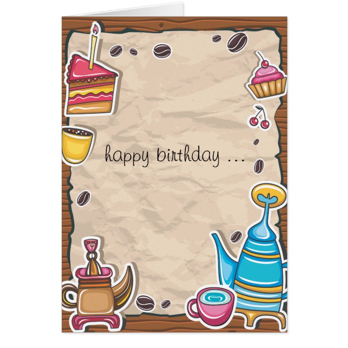 Happy Birthday Vintage Notecard Greeting Cards