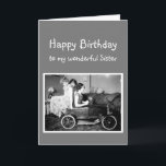 Happy Birthday Vintage Sisters Love Card<br><div class="desc">Happy Birthday with Vintage photo of sisters having fun</div>
