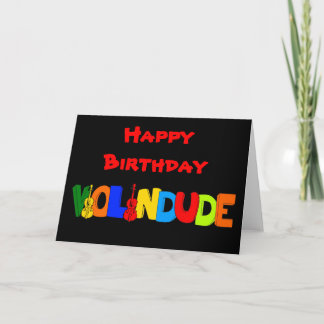 Happy Birthday Violin Dude Card