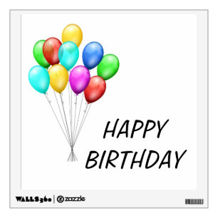 HAPPY BIRTHDAY WALL STICKER