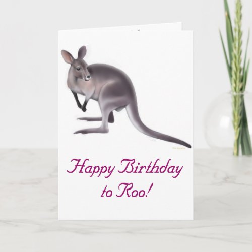 Happy Birthday Wallaby Card