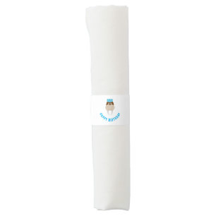 Happy Birthday Walrus Napkin Bands