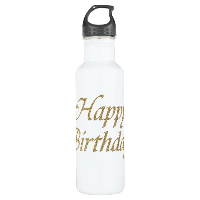 Happy Birthday Water Bottle (Front)