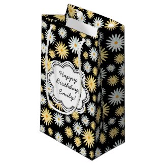 Happy Birthday Watercolour April Daisy Pattern