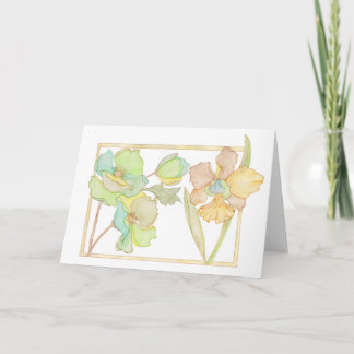 Happy Birthday watercolour card with flowers