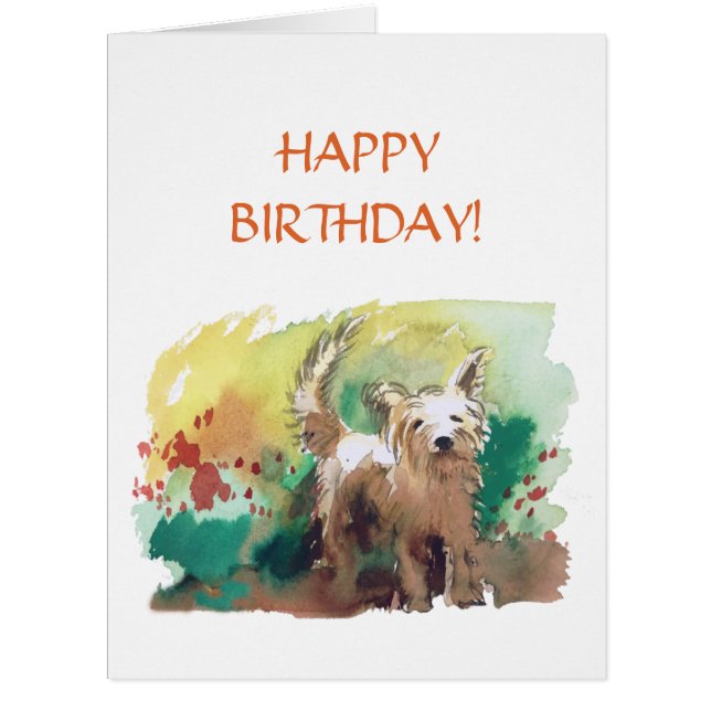 Happy birthday! West highland terrier! (Front)