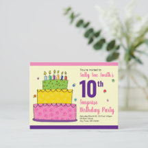 Happy Birthday Whimsical Cake Candle