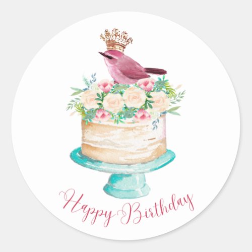 Happy Birthday Whimsical Stickers