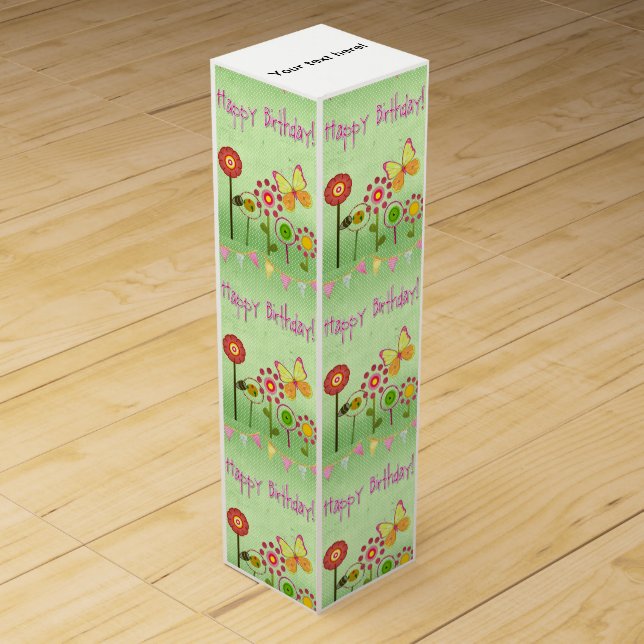 Happy Birthday Wine Box (Front)