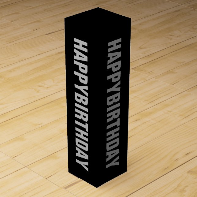 Happy Birthday Wine Gift Box (Front)