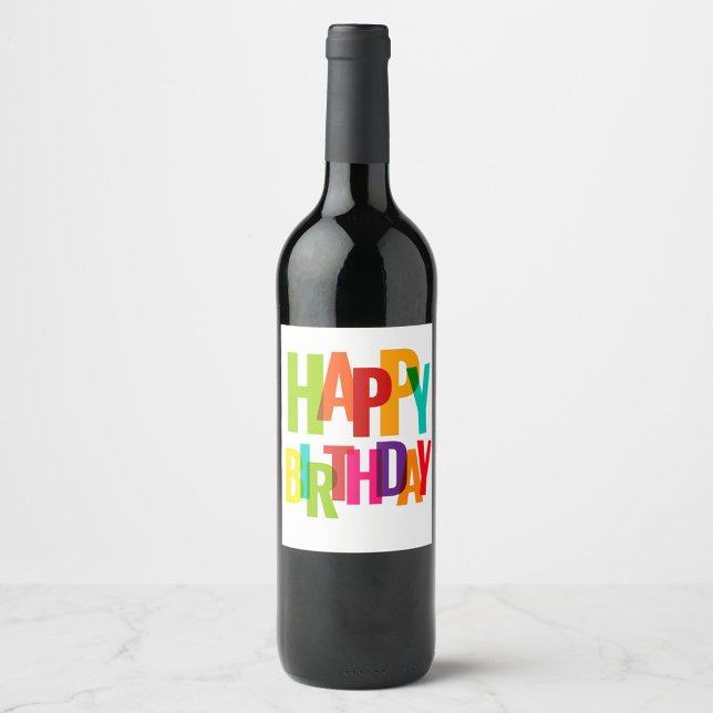 Happy Birthday Wine Label (Happy Birthday Wine Labels!)