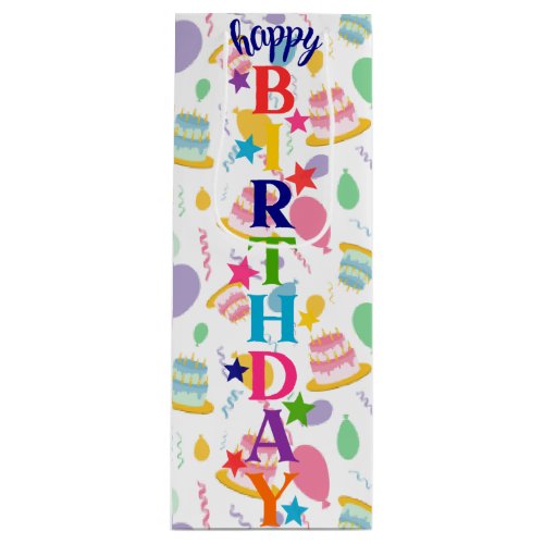 Happy Birthday Wine Wine Gift Bag