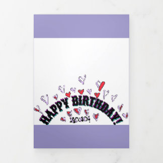 HAPPY BIRTHDAY WISH CARD PIXEL ART