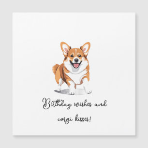 'Happy Birthday Wishes And Corgi Kisses' Adorable 