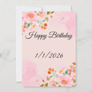 Happy Birthday Wishes Card