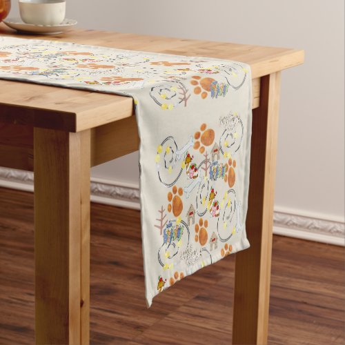 Happy Birthday Wishing for a dog Table Runner