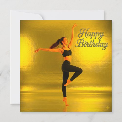 HAPPY BIRTHDAY WITH A DANCING GIRL