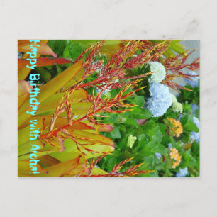 Happy Birthday with Aloha postcard