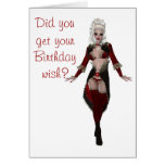 Happy Birthday With Blonde Woman In Lingerie at Zazzle