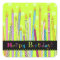 Happy Birthday with Candles Galore! Square Sticker