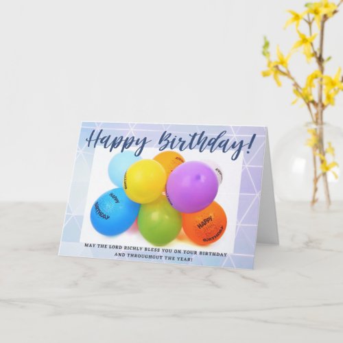 Happy Birthday With Christian Message Card