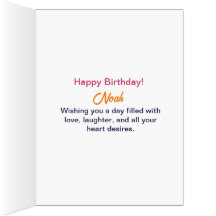 Happy Birthday with Custom Text Red Green Circles