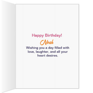 Happy Birthday with Custom Text Red Green Circles Card